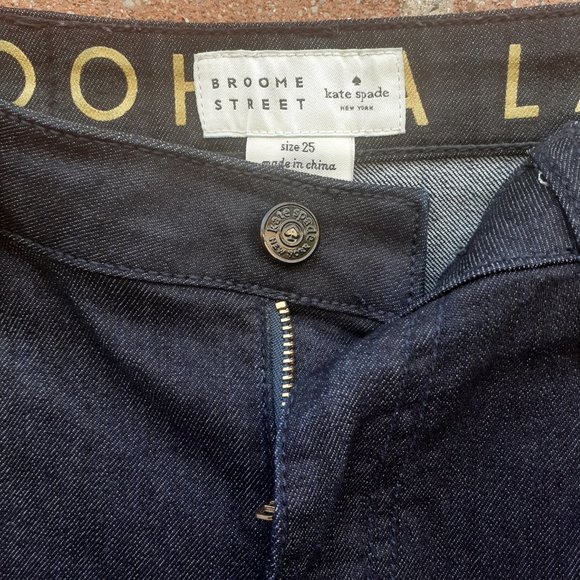 KATE SPADE Designer blue jeans BROME OOH LA LA Slim Leg 25 with MEASUREMENTS - Picture 4 of 5